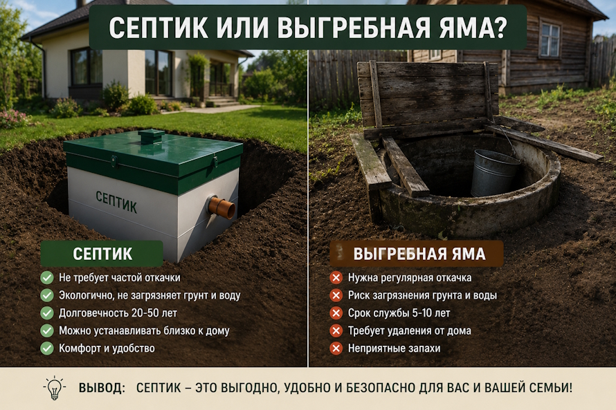 Септик или выгребная яма: что повышает стоимость дома при продаже и почему покупатели готовы платить больше