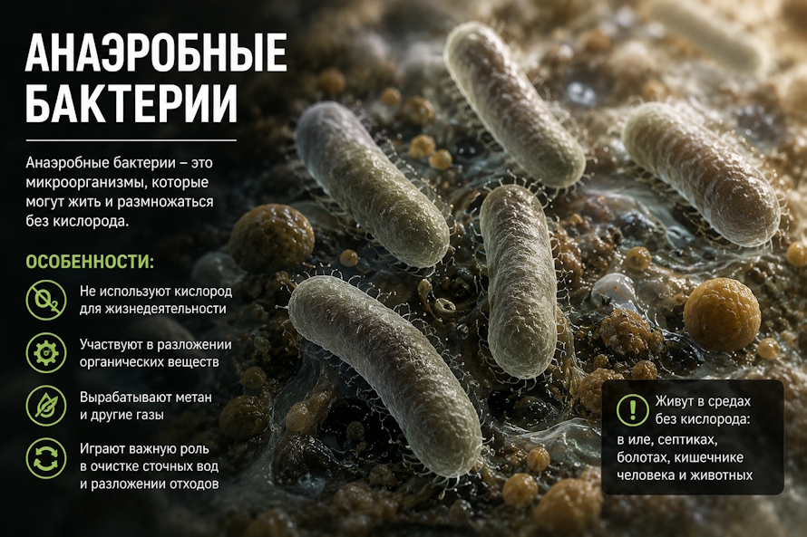 Анаэробные бактерии: как «голодные микробы» перерабатывают ваши стоки без электричества